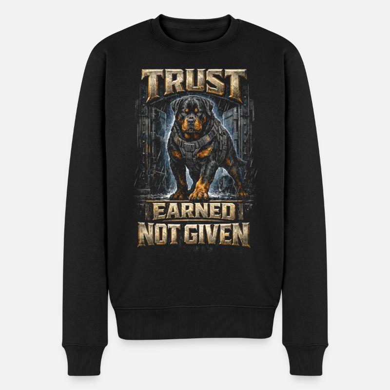 Rottweiler Hund - Männer Premium Bio Pullover - Schwarz