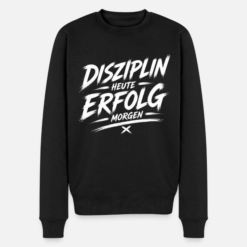 Discipline aujourd’hui, succès demain - Pull Premium bio Homme - noir