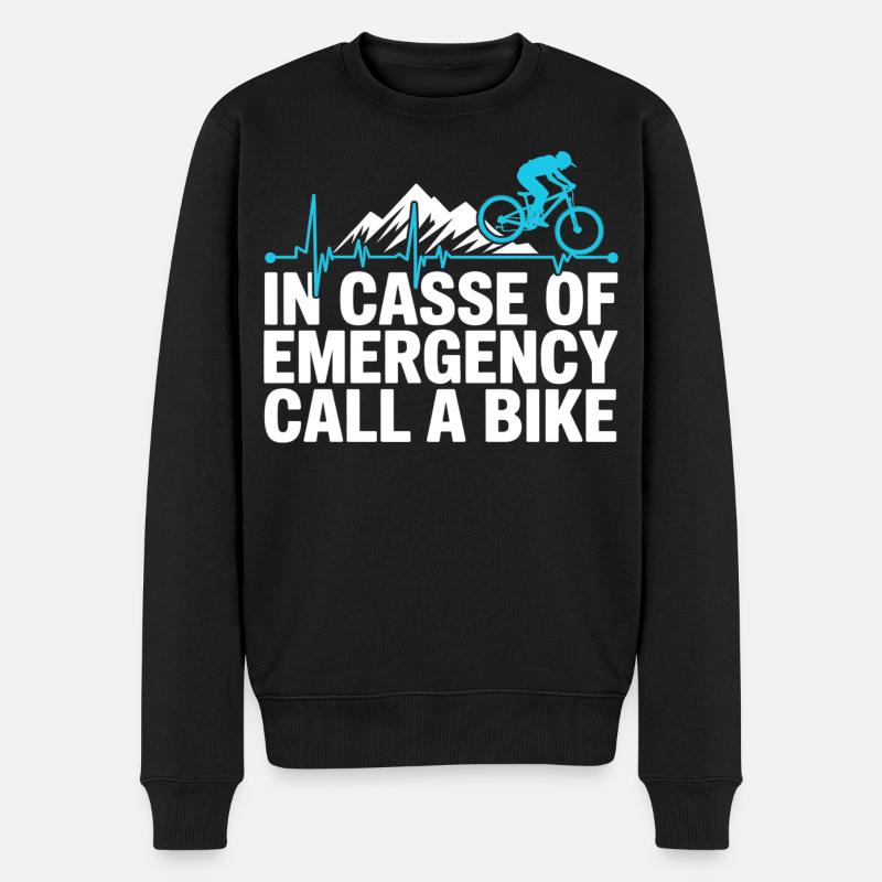 VTT, Descente, Action du cyclisme - Pull Premium bio Homme - noir