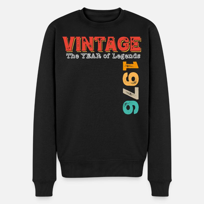 Millésime 1976 - Pull Premium bio Homme - noir