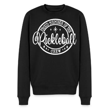 Proud Pickleball Crew Emblem Sport Geschenk - Männer Premium Bio Pullover - Schwarz - Vorne - Nico (187cm)