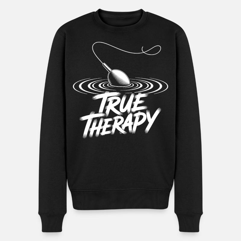 Pêcher ma thérapie - Pull Premium bio Homme - noir