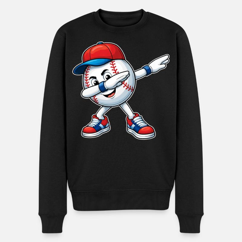 Dab Baseball - Pull Premium bio Homme - noir