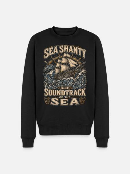 Chansons marines de chœur de bidonvilles - Pull Premium bio Homme - noir