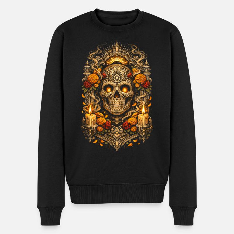 Día de los Muertos - Pull Premium bio Homme - noir