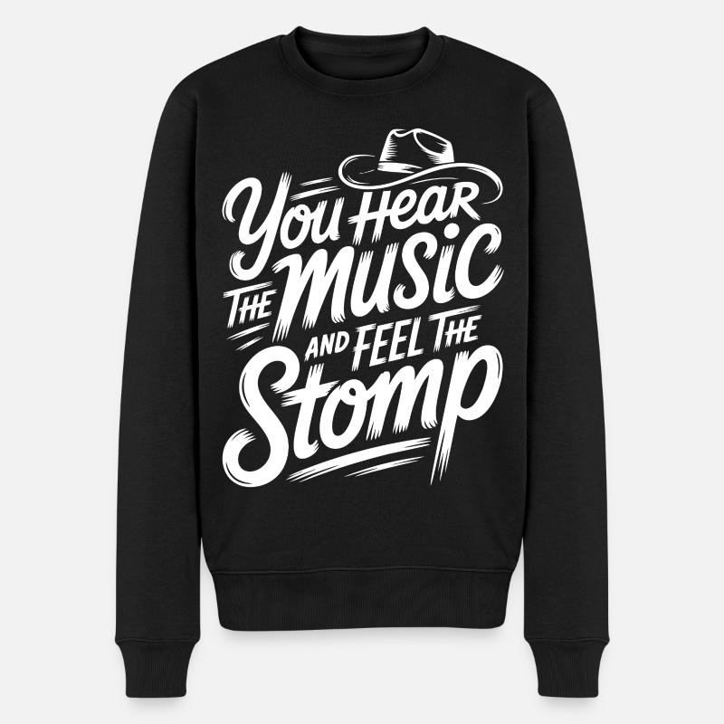 Musique & Stomp - Pull Premium bio Homme - noir