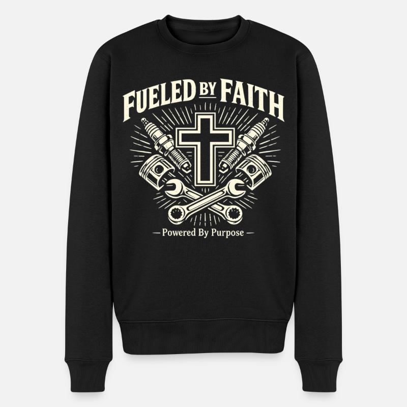 Faith Schrauber - Pull Premium bio Homme - noir