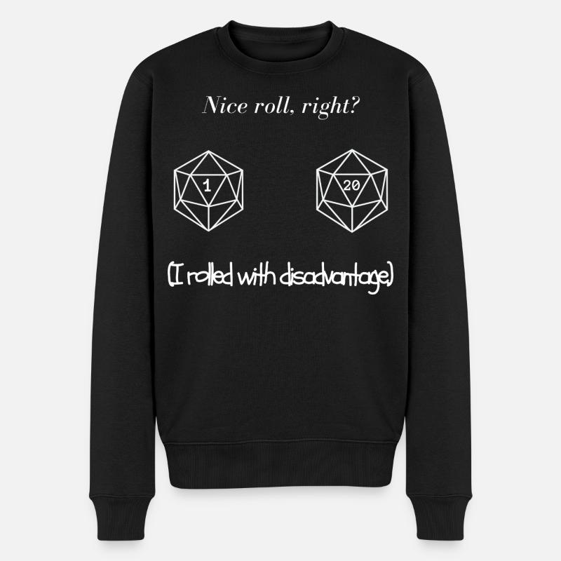 D20 DeD - Men's Premium Organic Jumper - black