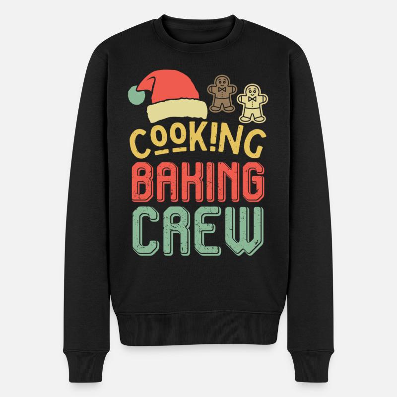 Weihnachts-Backcrew – Cooking Baking Crew - Männer Premium Bio Pullover - Schwarz