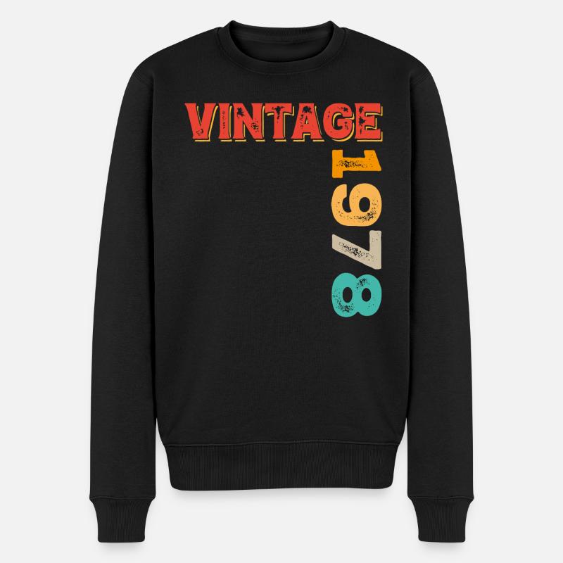 Millésime 1978 - Pull Premium bio Homme - noir