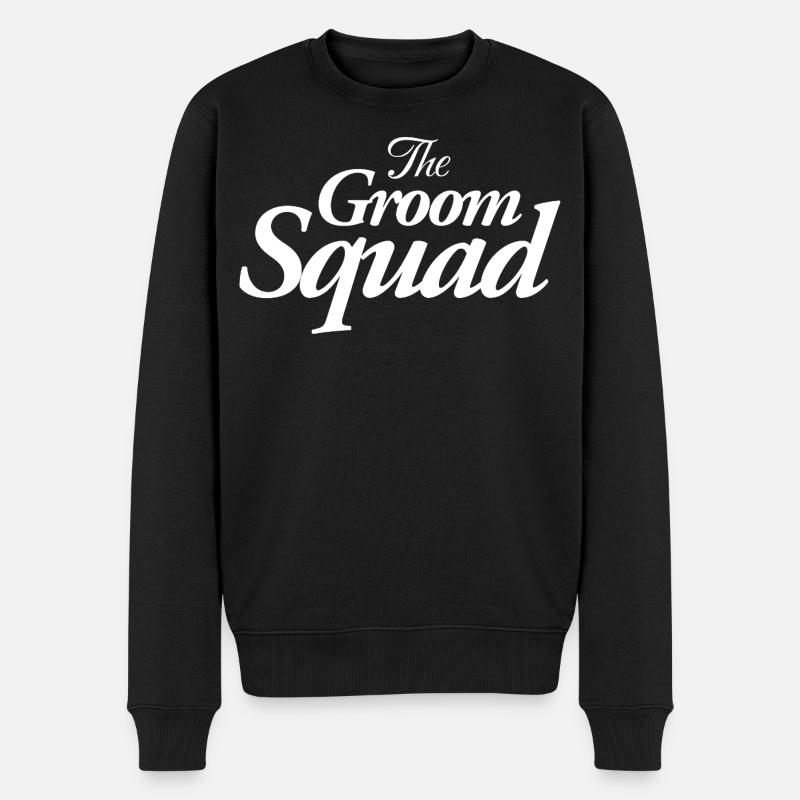 The Groom Squad - Männer Premium Bio Pullover - Schwarz