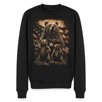 Veterans Day for Democrats - Men's Premium Organic Jumper - black - Front - Nico (187cm)