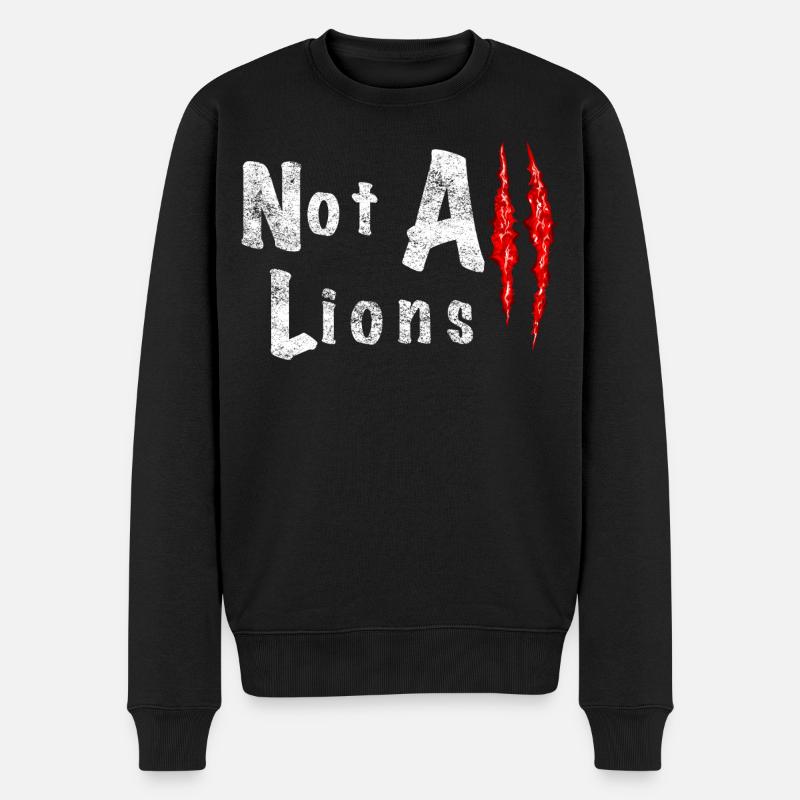 Not All Lions 2... - Pull Premium bio Homme - noir