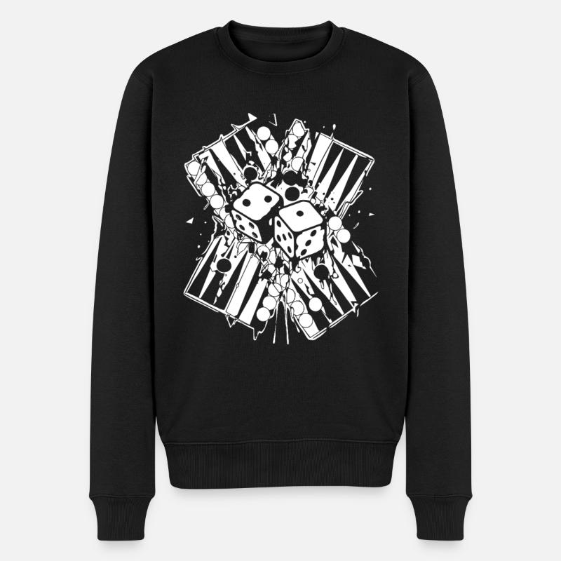 Backgammon | Jeu de société | Don - Pull Premium bio Homme - noir