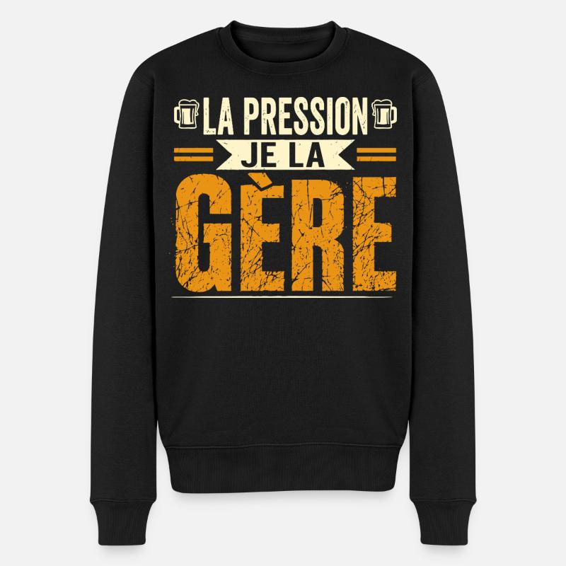 La pression je la gère - Pull Premium bio Homme - noir