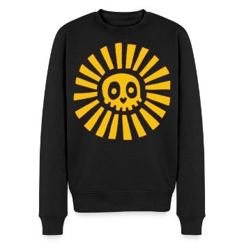 Sunny Skull - Men's Premium Organic Jumper - black - Front - Nico (187cm)