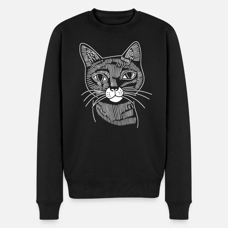 Chat - Pull Premium bio Homme - noir