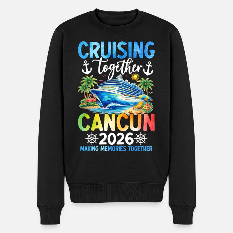 Cruising Together Cancun 2026 - Männer Premium Bio Pullover - Schwarz