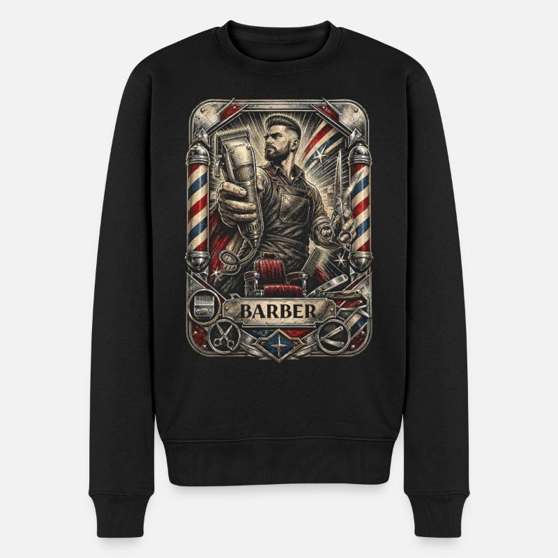 Barber Barbier - Pull Premium bio Homme - noir