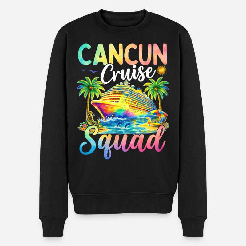 Équipe de croisière de Cancún - Pull Premium bio Homme - noir