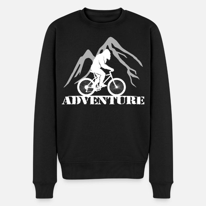 Adventure - Männer Premium Bio Pullover - Schwarz