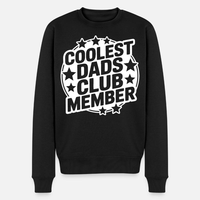 Super Papa Club - Männer Premium Bio Pullover - Schwarz