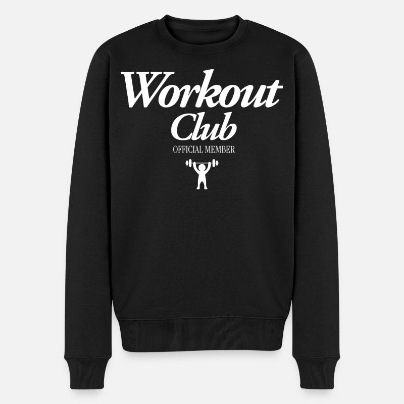 Workout Club - Männer Premium Bio Pullover - Schwarz