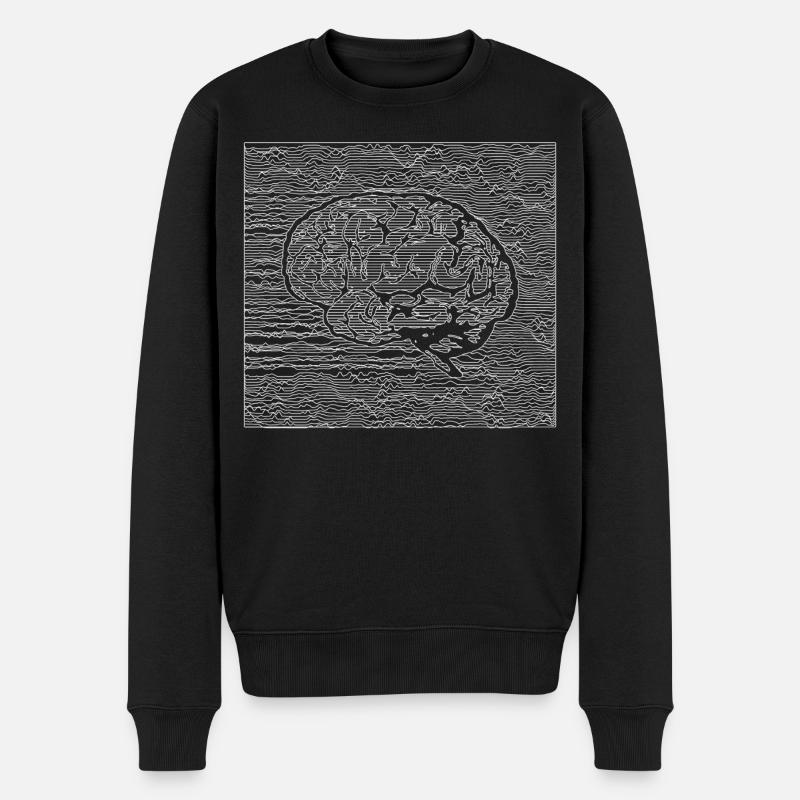 Tranquil Brain - White - Men's Premium Organic Jumper - black