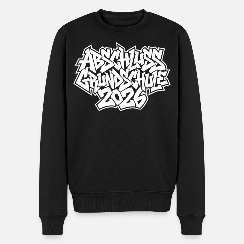 Elementary School Graduation 2026 Graffiti - Men's Premium Organic Jumper - black