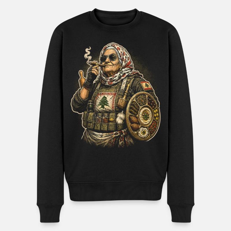 Libanon Libanese - Männer Premium Bio Pullover - Schwarz