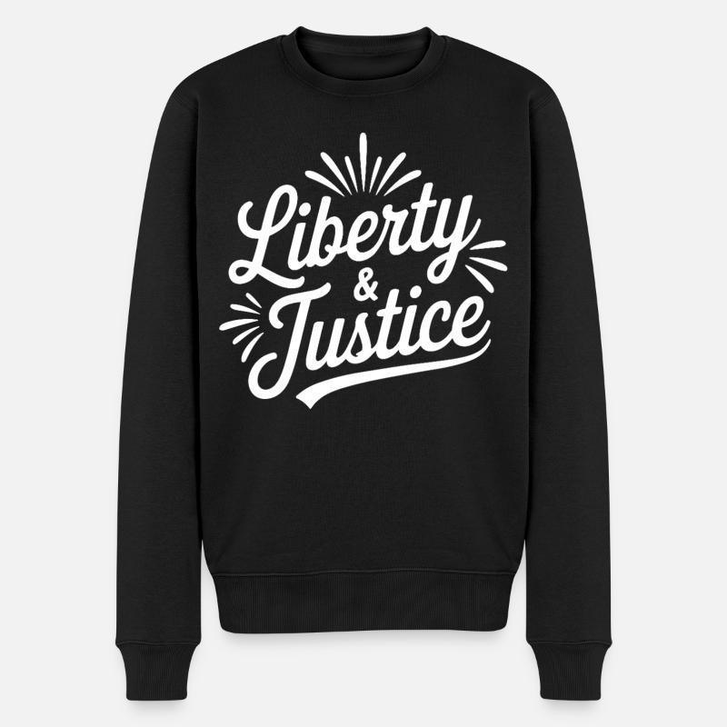 Scénario de Liberté & Justice - Pull Premium bio Homme - noir