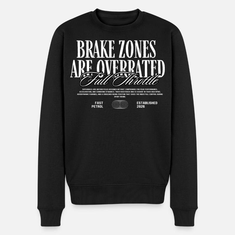 Rennstrecken Tshirt - Männer Premium Bio Pullover - Schwarz