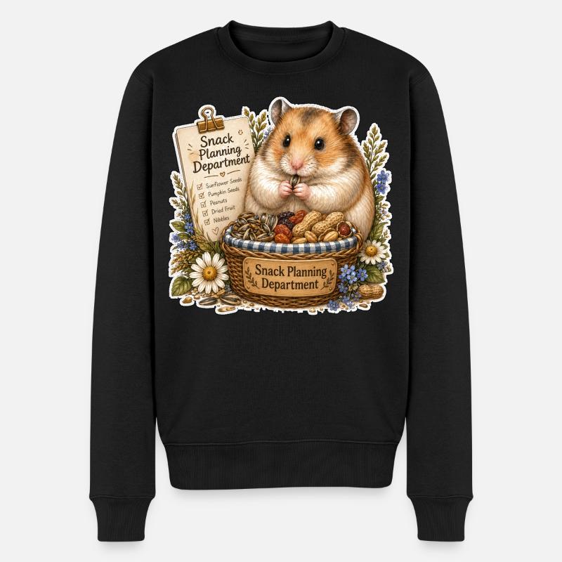 Snack Planning Department Snacks - Männer Premium Bio Pullover - Schwarz