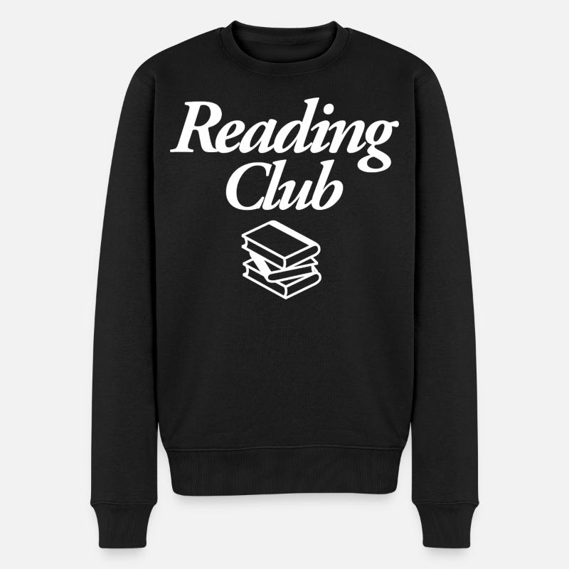 Reading Club - Männer Premium Bio Pullover - Schwarz