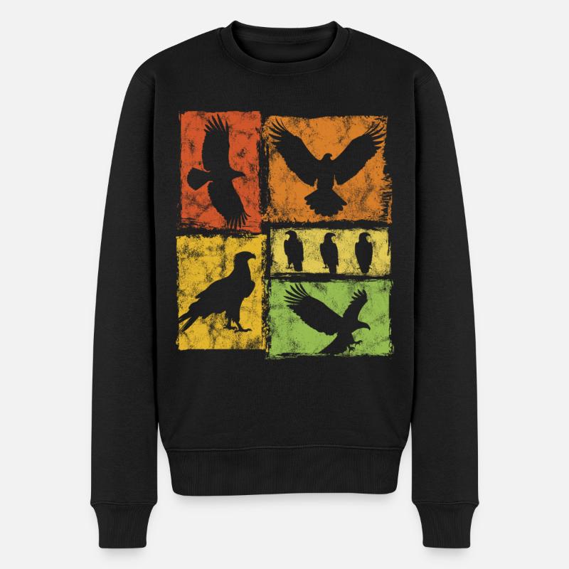 Eagle Retro Graphic - Pull Premium bio Homme - noir