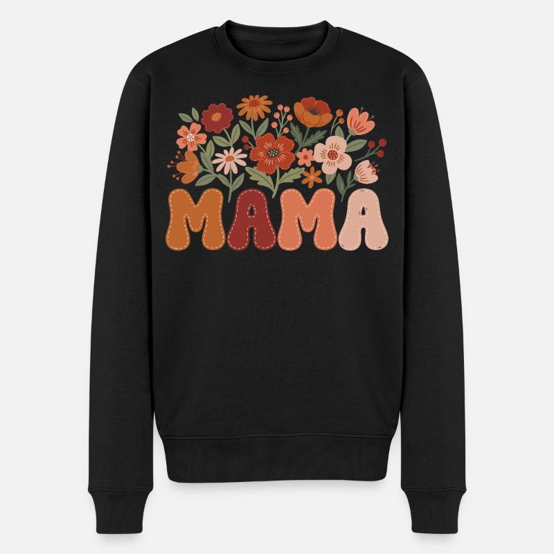 Mama - Pull Premium bio Homme - noir