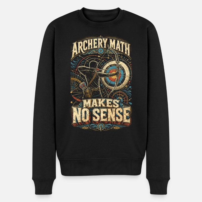 Archer à l’arc - Pull Premium bio Homme - noir