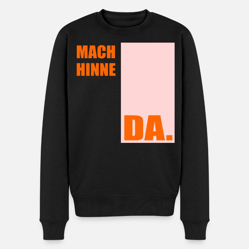 Berlinerisch Zeit Berlin - Männer Premium Bio Pullover - Schwarz