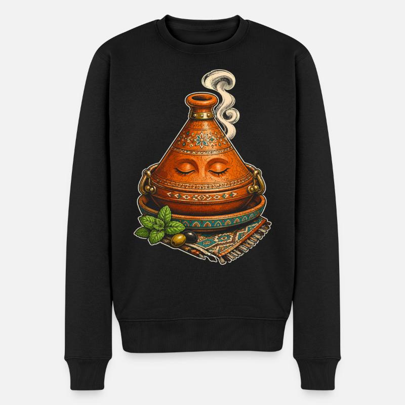 Marocain Marocain Marocain - Pull Premium bio Homme - noir