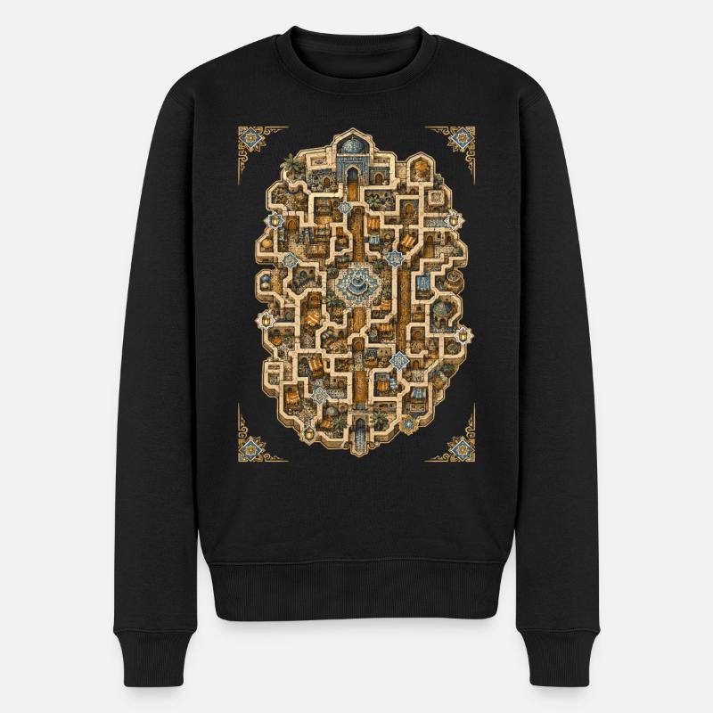 Marocain Marocain Marocain - Pull Premium bio Homme - noir