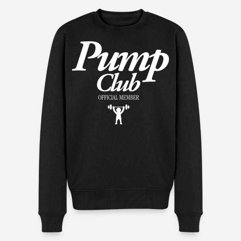 Pump Club - Männer Premium Bio Pullover - Schwarz