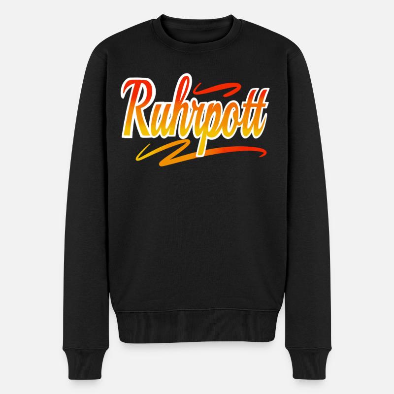 Ruhrpott - Männer Premium Bio Pullover - Schwarz