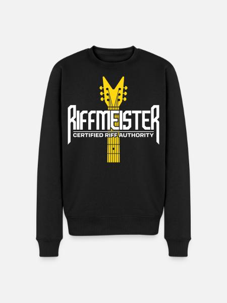 Riffmeister Guitar - Men's Premium Organic Jumper - black