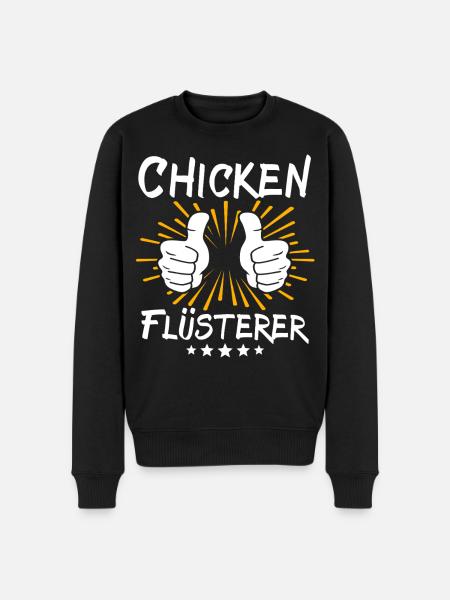 Chicken Spruch - Männer Premium Bio Pullover - Schwarz