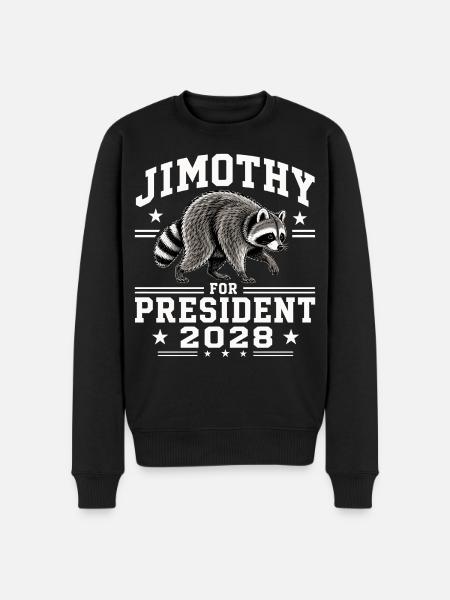 Jimothy as President 2028 - Men's Premium Organic Jumper - black