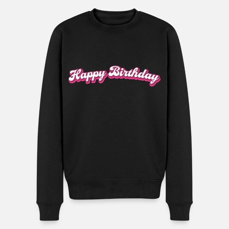 Joyeux anniversaire Félicitations - Pull Premium bio Homme - noir