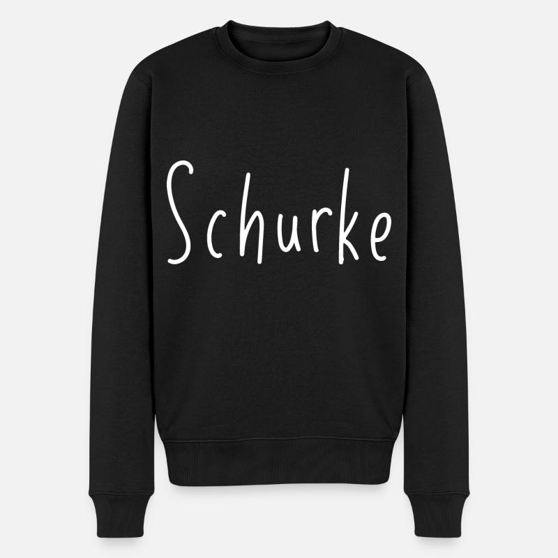 Schurke - Männer Premium Bio Pullover - Schwarz