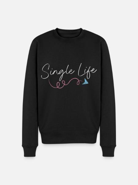 Relationship Partner Date Solo - Men's Premium Organic Jumper - black