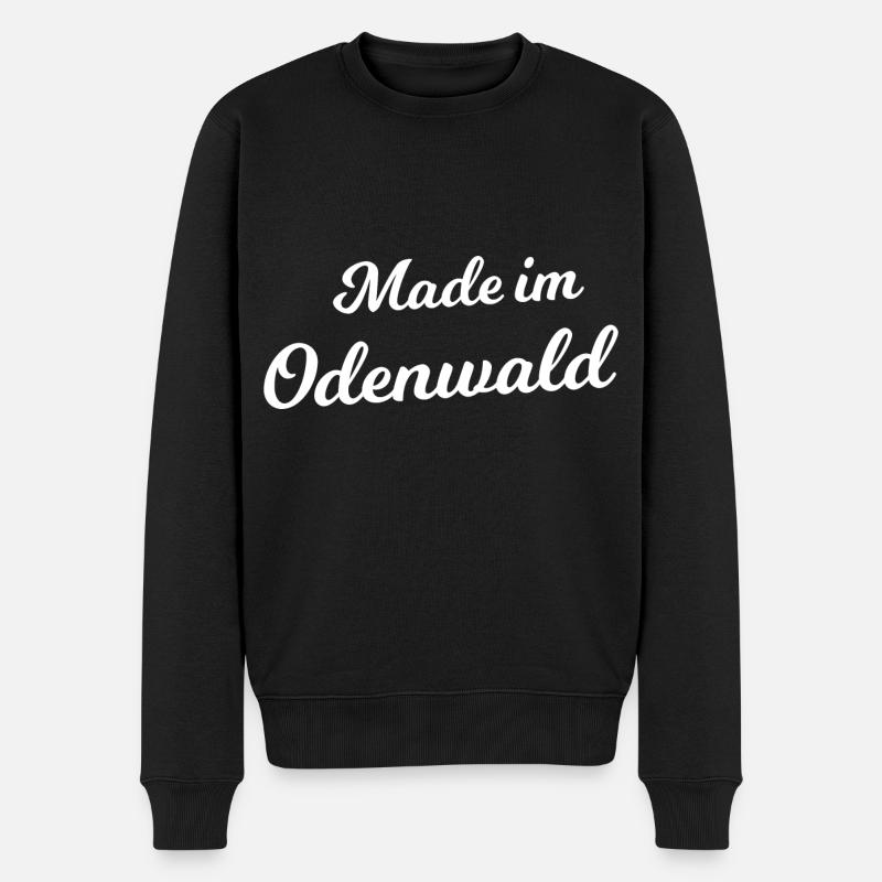 Aus dem Odenwald - Männer Premium Bio Pullover - Schwarz