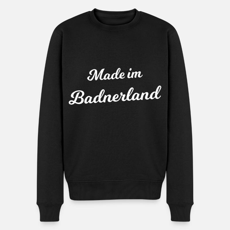 Hergestellt im Badnerland - Männer Premium Bio Pullover - Schwarz